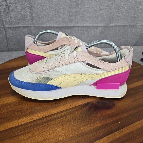 Puma Future Rider Double White Pink Lady' Casual Sneakers 382281-01 Women 9.5 - Picture 12 of 16